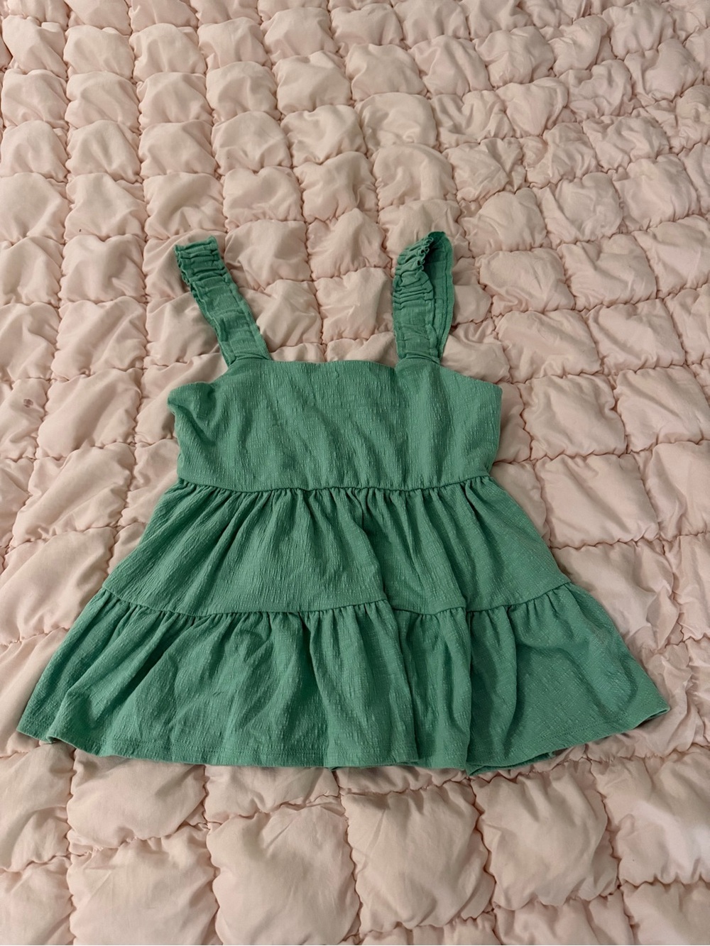 Green Tiered Top for Teens & Women - Classic Summer Look